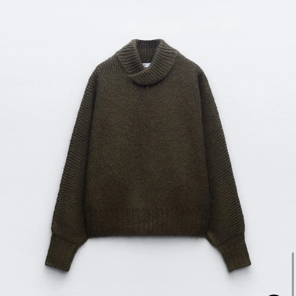 Zara V neck brown Seamed Knit Sweater Top Jumper Size Small GORGEOUS! Fashion